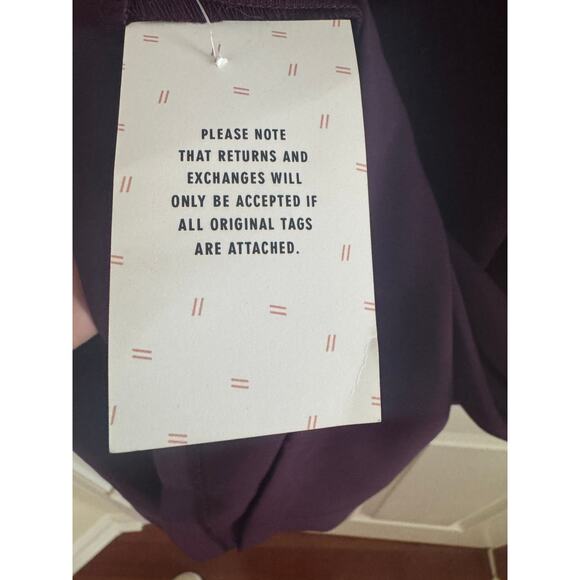 NWT Of Mercer Fit & Flare Dress – Plum with Black Trim – Size S - Picture 5 of 6